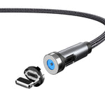 CC56 Nắp chống bụi dây cáp từ tính xoay, chiều dài cáp: 1m, kiểu dáng:, đầu Android 1m, đầu Type-C / USB-C 1m, đầu 8Pin 1m, dây 1m + ba đầu, dây 1m, đầu Micro USB 1m, đầu Type-C / USB-C 1m, 1m + 8Pin + Type-C/USB-C + Micro USB