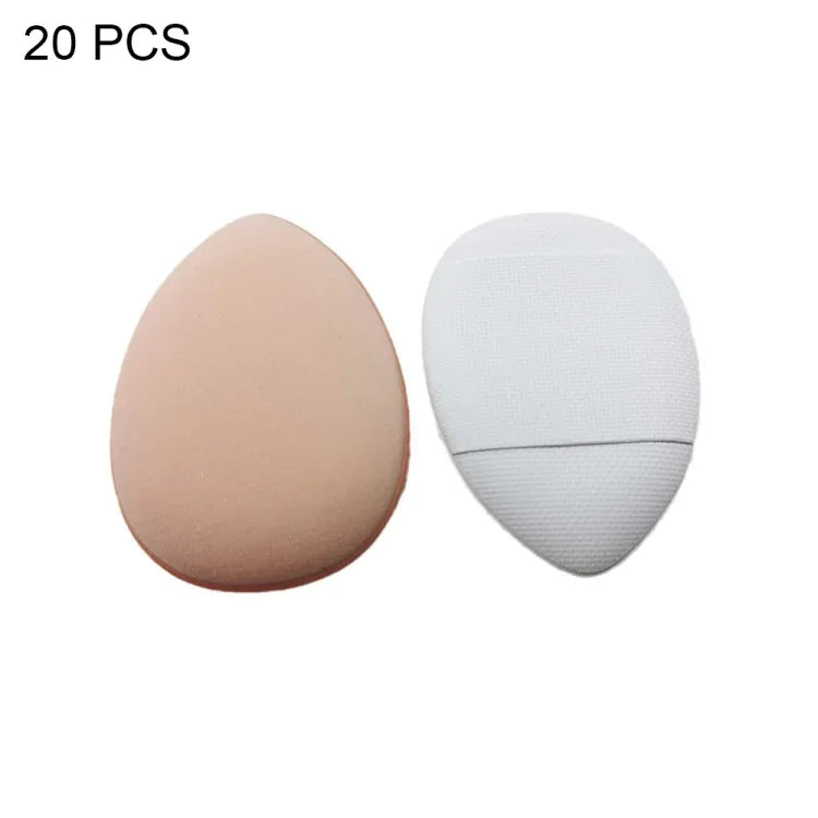 2 bộ/20 cái bông mút trang điểm da mini ướt và khô màu ngẫu nhiên, 20 cái màu xanh dương, 20 cái màu trắng, 20 cái màu da tối, 20 cái hồng tím, 20 cái đen, 2 bộ/20 cái màu hỗn hợp