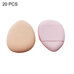 2 bộ/20 cái bông mút trang điểm da mini ướt và khô màu ngẫu nhiên, 20 cái màu xanh dương, 20 cái màu trắng, 20 cái màu da tối, 20 cái hồng tím, 20 cái đen, 2 bộ/20 cái màu hỗn hợp
