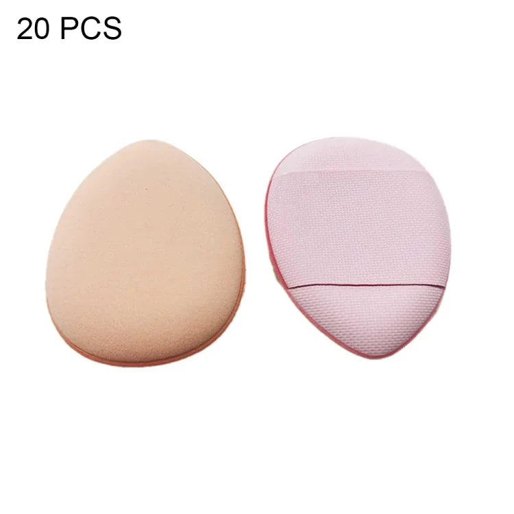 2 bộ/20 cái bông mút trang điểm da mini ướt và khô màu ngẫu nhiên, 20 cái màu xanh dương, 20 cái màu trắng, 20 cái màu da tối, 20 cái hồng tím, 20 cái đen, 2 bộ/20 cái màu hỗn hợp