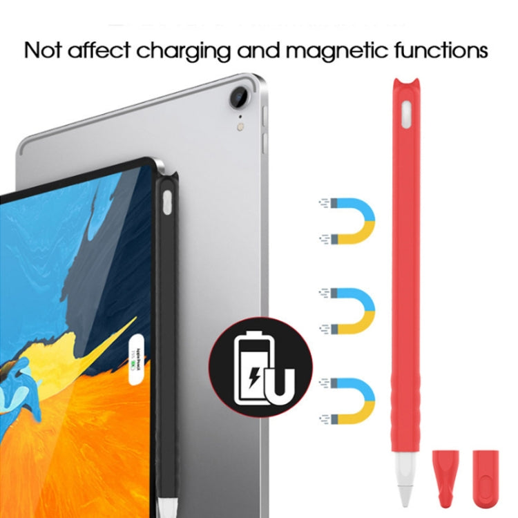 2 chiếc túi bọc bút cảm ứng silicon hoạt hình cho Apple Pencil 2