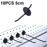 10 cái móc phun tấm lỗ trưng bày phụ kiện trang sức, chiều dài:, 5cm, 10cm, 15cm, 20cm