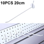 10 cái móc phun tấm lỗ trưng bày phụ kiện trang sức, chiều dài:, 5cm, 10cm, 15cm, 20cm