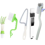 Bộ 5 chiếc bàn chải làm sạch rãnh đa năng cho cửa và cửa sổ, Bàn chải làm sạch rãnh