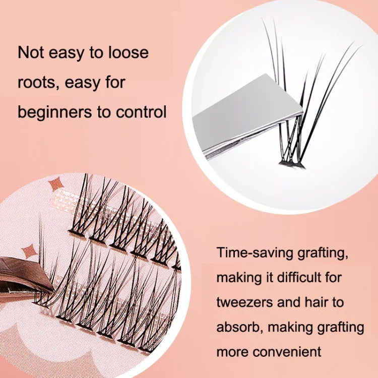 BQI B7229 Lông mi giả nhẹ tự nhiên uốn ba chiều mảnh, Kiểu: Loại A+đuôi cá (120 cái), Loại A+đuôi cá (200 cái), Loại A+đuôi cá+cắt dưới (200 cái)