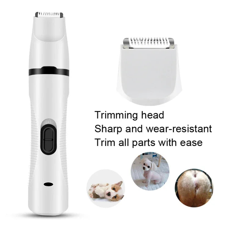 Tông Đơ Điện USB Cho Thú Cưng Cắt Lông Chó Đánh Bóng Móng, Đánh Bóng Móng