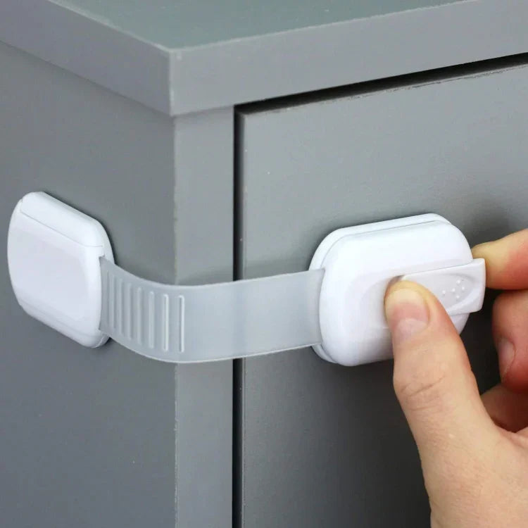 Khóa an toàn trẻ em điều chỉnh trượt cho tủ lạnh, khóa ngăn kéo