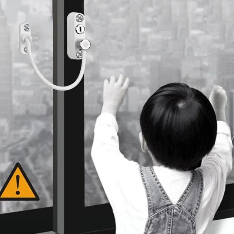 Khóa an toàn chống rơi cao cho trẻ em, giới hạn đẩy cửa sổ, màu: trắng, đen, trắng (dày), đen (dày), trắng (rất dày), đen (rất dày), trắng (tăng cường), đen (tăng cường), trắng (tiêu chuẩn cao), đen (tiêu chuẩn cao)