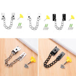 Khóa giới hạn cửa sổ bằng thép không gỉ bảo vệ lắp đặt đục lỗ, loại B màu bạc, loại B màu trắng, loại B màu đen, loại A màu bạc, loại A màu đen
