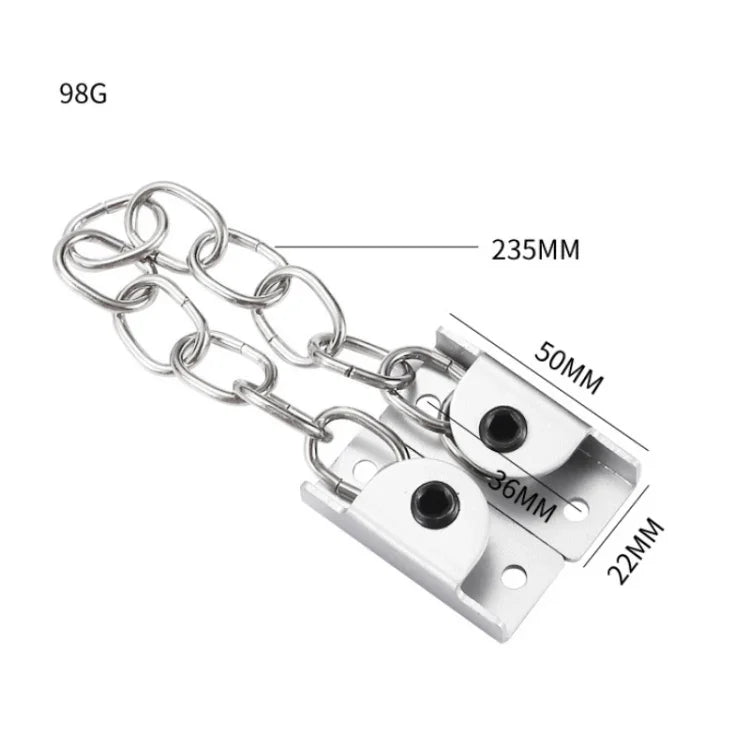 Khóa giới hạn cửa sổ bằng thép không gỉ bảo vệ lắp đặt đục lỗ, loại B màu bạc, loại B màu trắng, loại B màu đen, loại A màu bạc, loại A màu đen