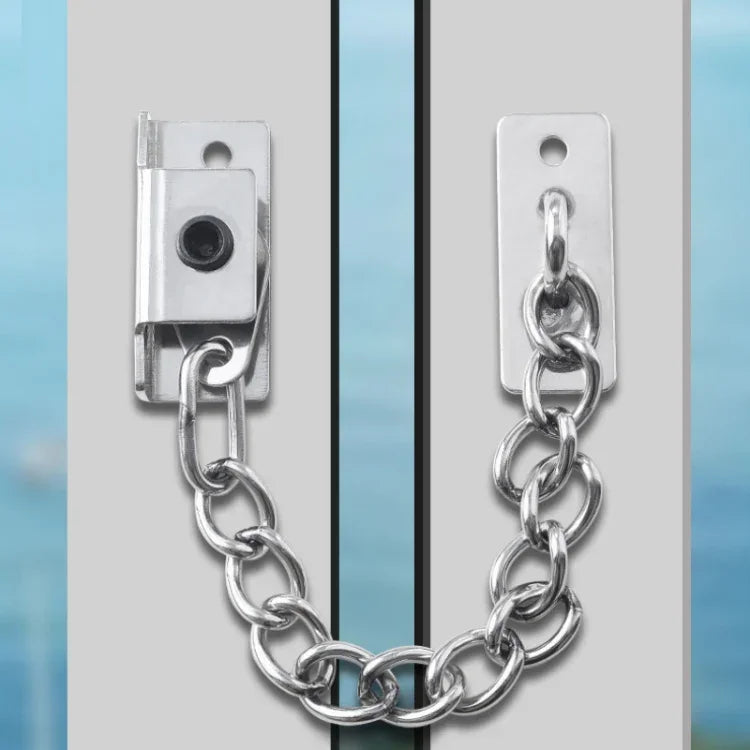 Khóa giới hạn cửa sổ bằng thép không gỉ bảo vệ lắp đặt đục lỗ, loại B màu bạc, loại B màu trắng, loại B màu đen, loại A màu bạc, loại A màu đen