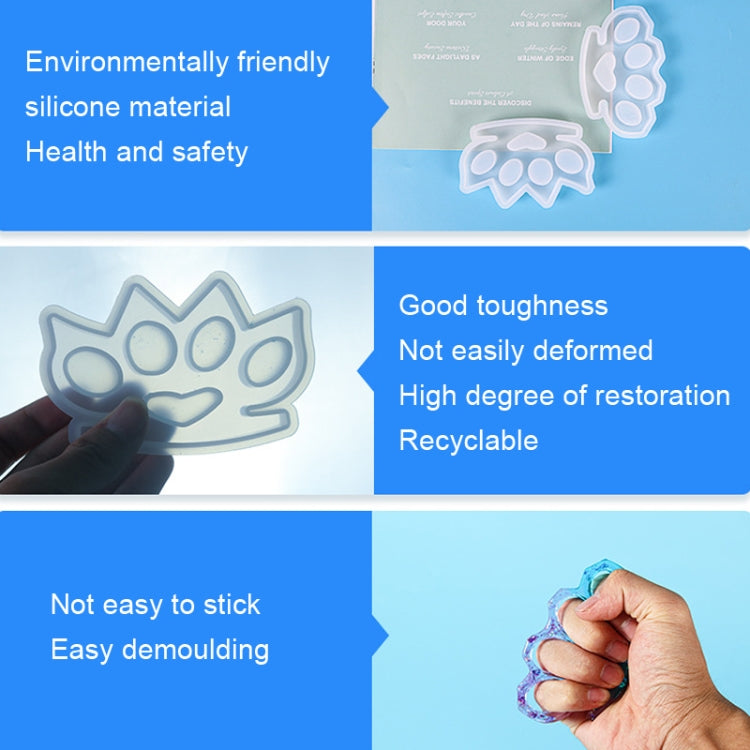 Khuôn silicone DIY D650 chống ngón tay rơi, 2 cái D650 01, 2 cái D650 02