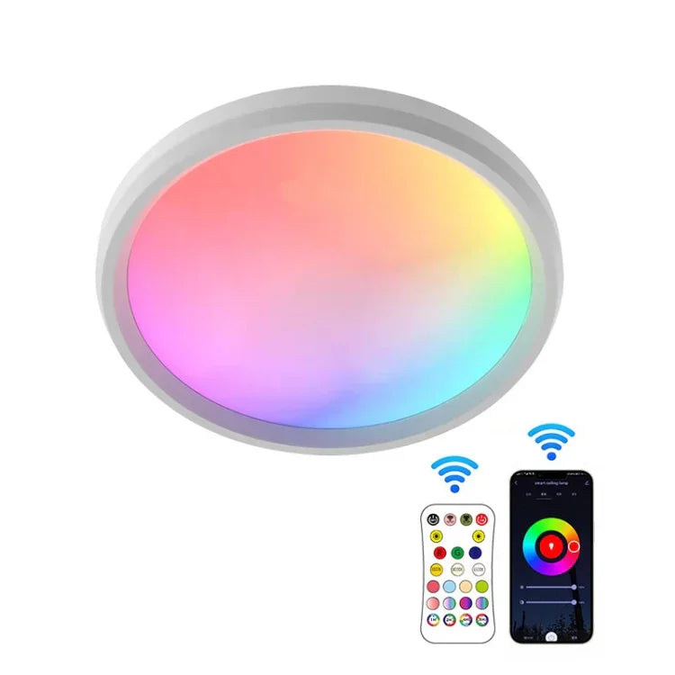 Đèn trần LED điều khiển từ xa WiFi Bluetooth 2.4G, điện áp:, tiêu chuẩn EU 220V-240V, tiêu chuẩn Mỹ 110V-130V