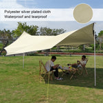 Outdoor Octagonal Curtain Tent Rain and Sun Protection Camping Sunshade Pergola, White, Green, Khaki, Black, Blue