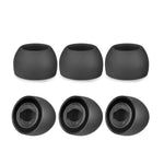 6 cái nút tai silicone cho TWS Samsung Galaxy Buds Pro, kích thước lớn màu đen, trung bình đen, nhỏ đen, lớn xám, trung bình xám, nhỏ xám, lớn tím, trung bình tím, nhỏ tím