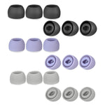 6 cái nút tai silicone cho TWS Samsung Galaxy Buds Pro, kích thước lớn màu đen, trung bình đen, nhỏ đen, lớn xám, trung bình xám, nhỏ xám, lớn tím, trung bình tím, nhỏ tím