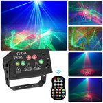 Đèn Laser Mini Sân Khấu Kích Hoạt Bằng Giọng Nói T10 Có Điều Khiển Từ Xa