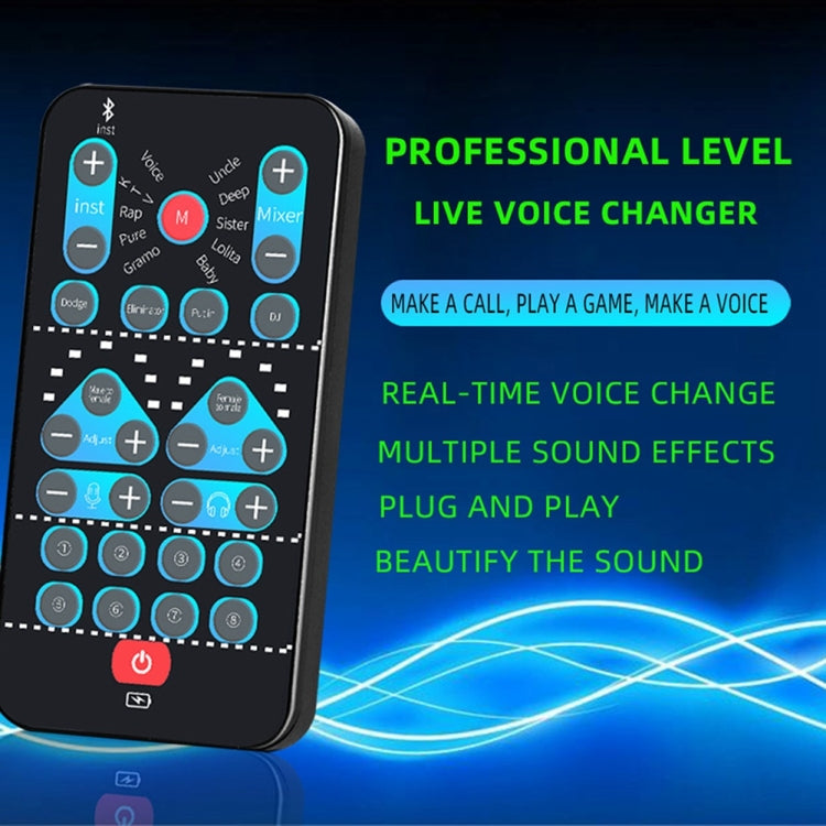 Máy Tính Di Động M10 Card Âm Thanh Mini Bộ Đổi Giọng Kèm Ghi Âm Bluetooth, M10