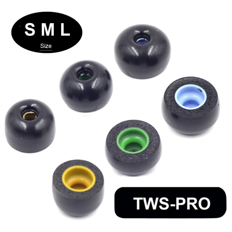 6 cái nút tai bằng mút nhớ cho TWS Jabra Elite 65T Sony WF-1000XM3 tai nghe không dây thật, kích thước lớn, trung bình, nhỏ