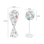 Bọc quạt gia dụng chống nước và chống bụi PEVA, màu: khủng long nhỏ dài, hoa hướng dương dài, hoa hướng dương ngắn, khủng long nhỏ dài, khủng long nhỏ ngắn