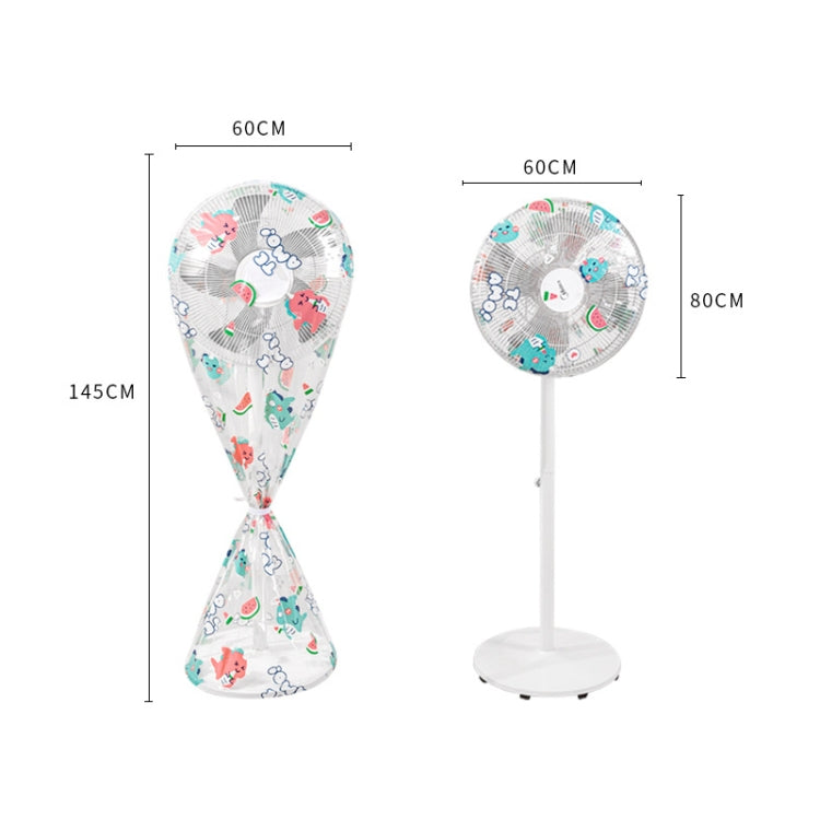 Bọc quạt gia dụng chống nước và chống bụi PEVA, màu: khủng long nhỏ dài, hoa hướng dương dài, hoa hướng dương ngắn, khủng long nhỏ dài, khủng long nhỏ ngắn