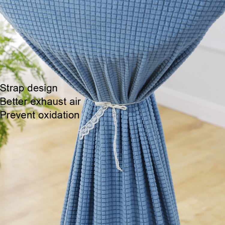 Bọc quạt vải đàn hồi chống bụi dùng trong gia đình, kích thước 110x45cm, màu xanh dương, xám, xanh lá