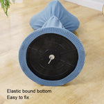 Bọc quạt vải đàn hồi chống bụi dùng trong gia đình, kích thước 110x45cm, màu xanh dương, xám, xanh lá