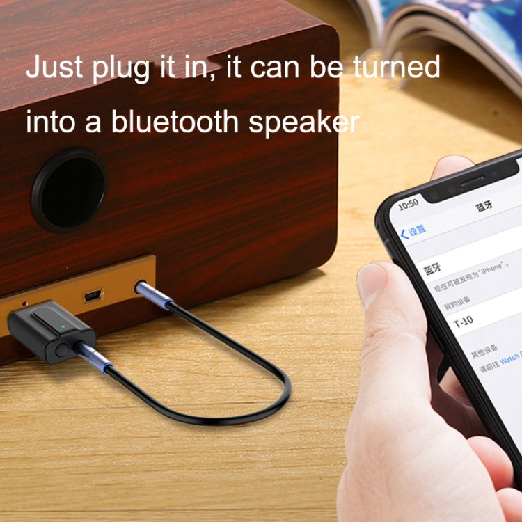 BT10 Bộ phát thu USB Bluetooth 5.0 2 trong 1 Bộ chuyển đổi loa máy tính tai nghe không dây, BT10
