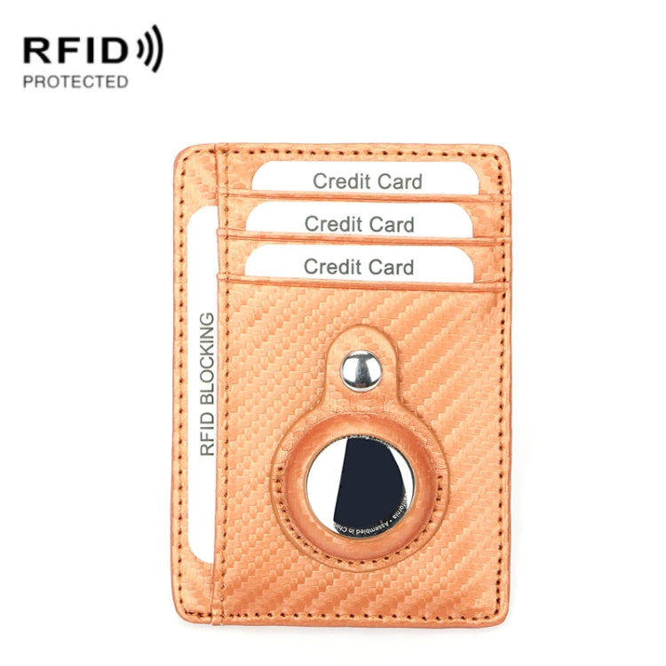 Ví đựng thẻ da chống trộm chống mất TQ-319 cho AirTag thế hệ 2 / AirTag thế hệ 1, Sợi carbon (Đen), Sợi carbon (Xám), Sợi carbon (Xanh), Sợi carbon (Nâu), Họa tiết phẳng (Đen), Họa tiết phẳng (Đỏ), Họa tiết phẳng (Xám)
