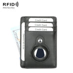 Ví đựng thẻ da chống trộm chống mất TQ-319 cho AirTag thế hệ 2 / AirTag thế hệ 1, Sợi carbon (Đen), Sợi carbon (Xám), Sợi carbon (Xanh), Sợi carbon (Nâu), Họa tiết phẳng (Đen), Họa tiết phẳng (Đỏ), Họa tiết phẳng (Xám)