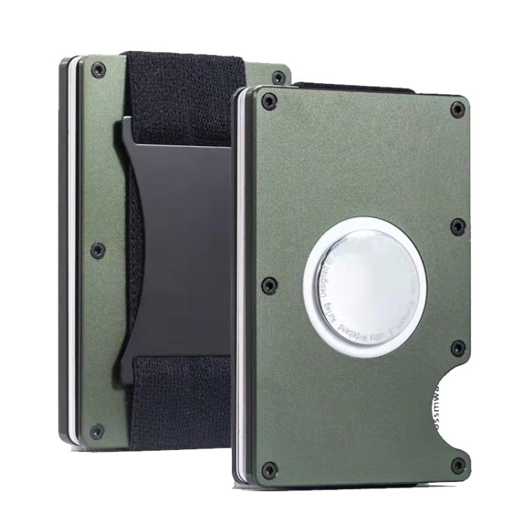 Ví đựng thẻ kim loại bảo vệ định vị ZDL-05 cho AirTag thế hệ 2 / AirTag thế hệ 1, Xanh quân đội, Đen, Xám, Xanh nhạt