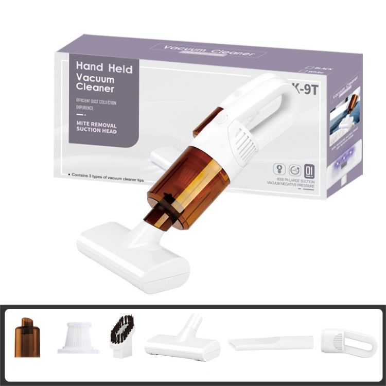 Máy hút bụi cầm tay không dây K9T 6W 3000 Pa loại bỏ mạt bụi, K9T (đen), K9T (trắng)