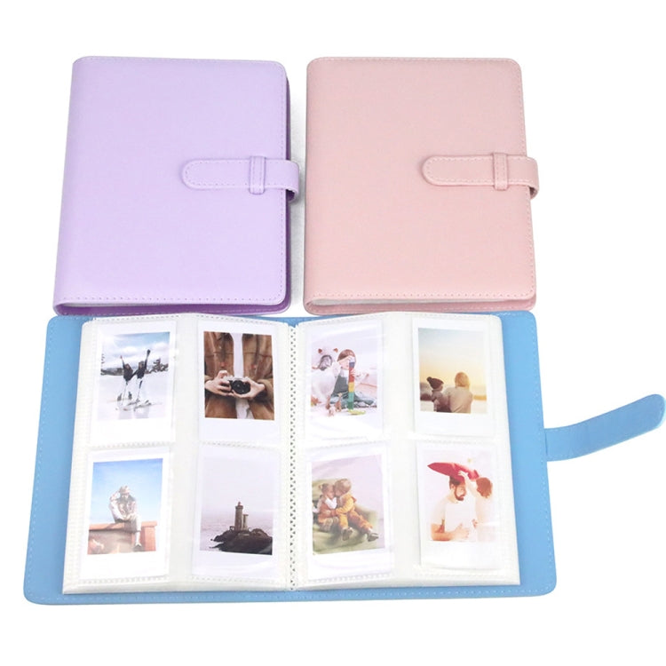 Album ảnh da PU 3 inch CAIUL, sách kỷ niệm bộ sưu tập ảnh, màu hồng anh đào, tím đinh hương, xanh Qingkong