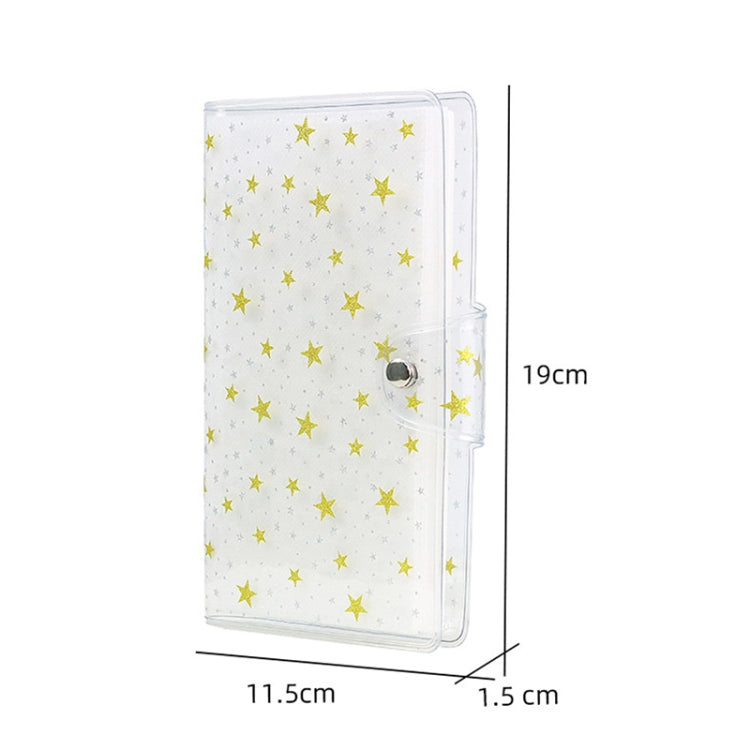 Album ảnh PVC 3 inch CAIUL dung lượng lớn, sách kỷ niệm bộ sưu tập, màu cát dòng tím, cát dòng hồng, cát dòng xanh, sao vàng, hoa cúc dễ thương