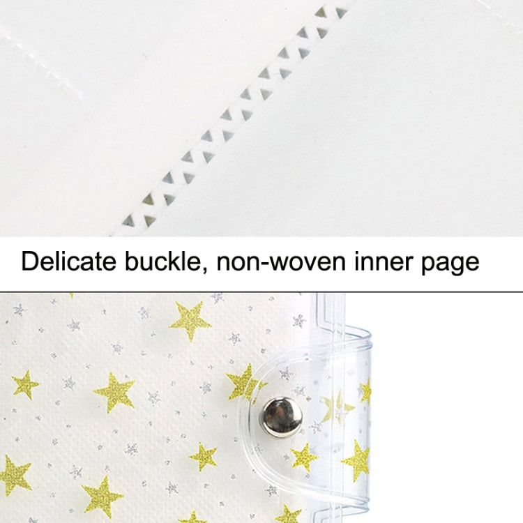 Album ảnh PVC 3 inch CAIUL dung lượng lớn, sách kỷ niệm bộ sưu tập, màu cát dòng tím, cát dòng hồng, cát dòng xanh, sao vàng, hoa cúc dễ thương