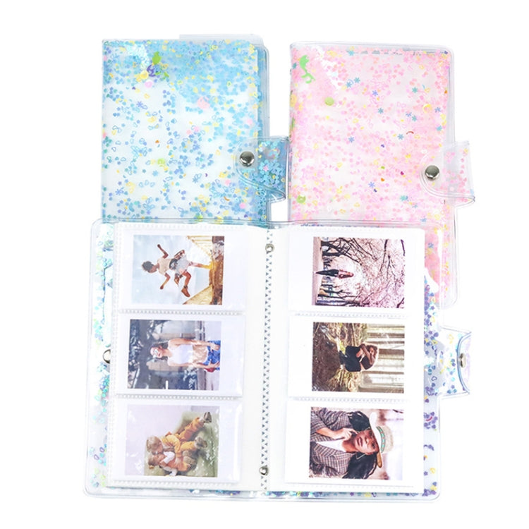 Album ảnh PVC 3 inch CAIUL dung lượng lớn, sách kỷ niệm bộ sưu tập, màu cát dòng tím, cát dòng hồng, cát dòng xanh, sao vàng, hoa cúc dễ thương