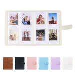 Album ảnh da PU 3 inch phong cách cổ điển, sách kỷ niệm lưu trữ ảnh, màu trắng, hồng, tím, xanh, đen, nâu