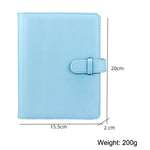Album ảnh da PU 3 inch phong cách cổ điển, sách kỷ niệm lưu trữ ảnh, màu trắng, hồng, tím, xanh, đen, nâu
