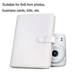 Album ảnh da PU 3 inch phong cách cổ điển, sách kỷ niệm lưu trữ ảnh, màu trắng, hồng, tím, xanh, đen, nâu