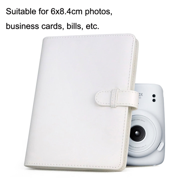 Album ảnh da PU 3 inch phong cách cổ điển, sách kỷ niệm lưu trữ ảnh, màu trắng, hồng, tím, xanh, đen, nâu