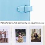 Album ảnh da PU 3 inch phong cách cổ điển, sách kỷ niệm lưu trữ ảnh, màu trắng, hồng, tím, xanh, đen, nâu