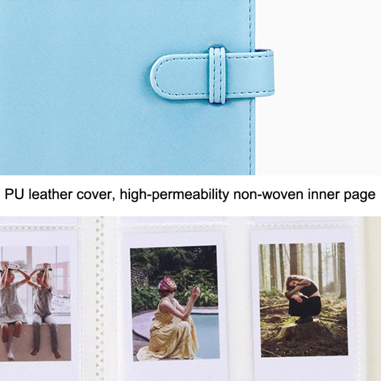 Album ảnh da PU 3 inch phong cách cổ điển, sách kỷ niệm lưu trữ ảnh, màu trắng, hồng, tím, xanh, đen, nâu