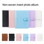 Album ảnh da PU 3 inch phong cách cổ điển, sách kỷ niệm lưu trữ ảnh, màu trắng, hồng, tím, xanh, đen, nâu