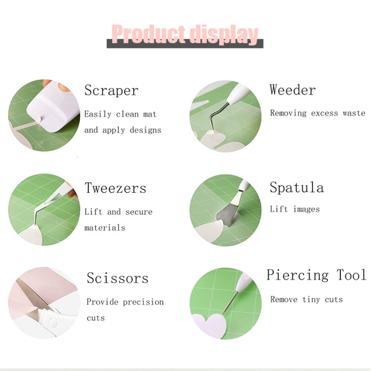 Bộ dụng cụ gỡ vinyl, dụng cụ khắc nổi DIY Silhouette, 5 trong 1, 5 trong 1 + tấm cắt, 5 trong 1 + bộ tái chế + túi, 6 trong 1 + bộ tái chế + túi, 5 trong 1 + bộ tái chế + giá đỡ bút
