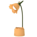 Đèn bàn LED gập được, giá đỡ bút cảm ứng, đèn ngủ