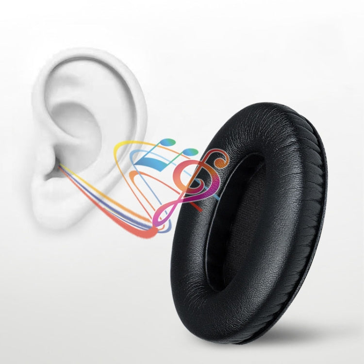2 cái ống bọc tai nghe bằng mút thoáng khí cho Sennheiser HD200 Pro, đặc điểm: nhăn, nhung, protein