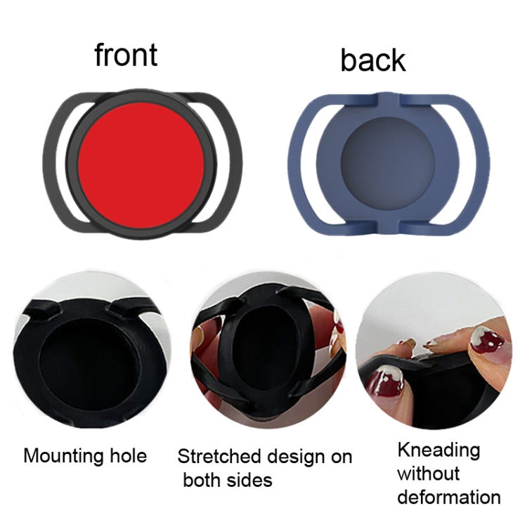 2 PCS  Anti-Lost Tracker Silicone Case for AirTag 2nd Gen / AirTag 1st Gen, 24mm, 30mm, 35mm
