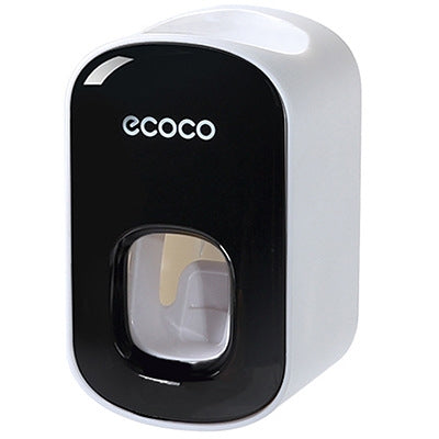 ECOCO E1922 Children Adult Double Position Automatic Toothpaste Squeezing Device, E1922 Black, E1922 Grey
