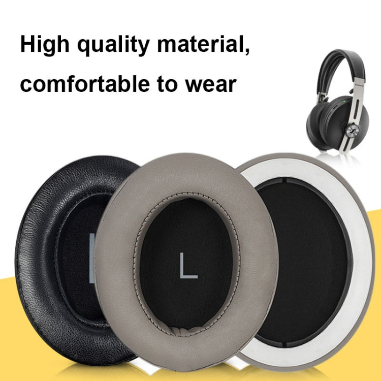 Bọc tai nghe bằng mút thoáng khí có khóa cho Sennheiser Momentum 3, đặc điểm: da protein đen, da cừu đen, da protein vàng, da cừu vàng