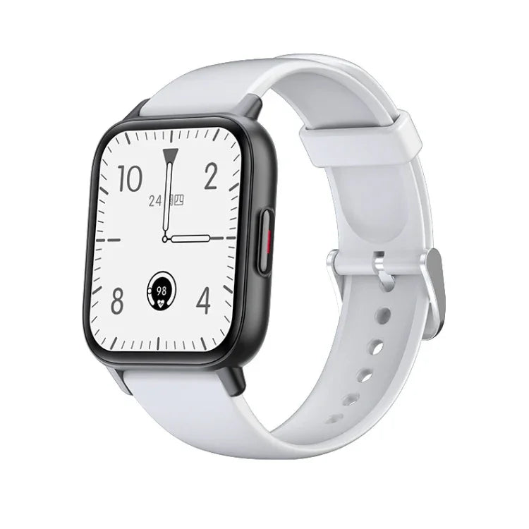 Đồng hồ thông minh QS16Pro 1.69 inch chống nước theo dõi sức khỏe, hỗ trợ đo nhiệt độ cơ thể, Trắng, Hồng, Xanh dương, Đen, Xám bạc, Xanh lá, Thép đen, Thép đen dày